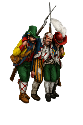 Militari francesi feriti, ricoverati negli ospedali e qui vigilati da veronesi - Immagine